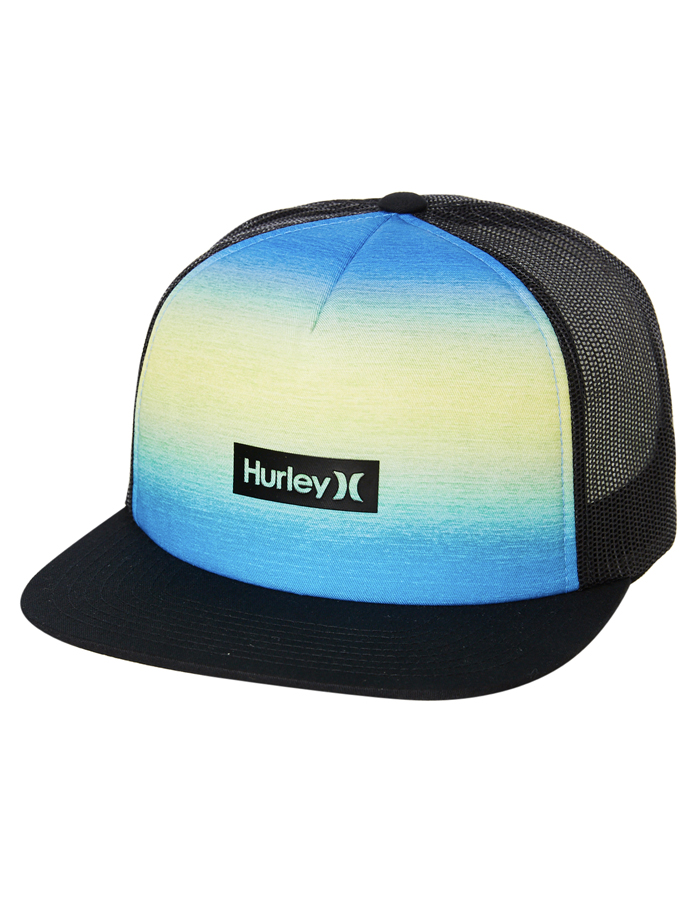 Hurley Mens M Printed Square Trucker Cap