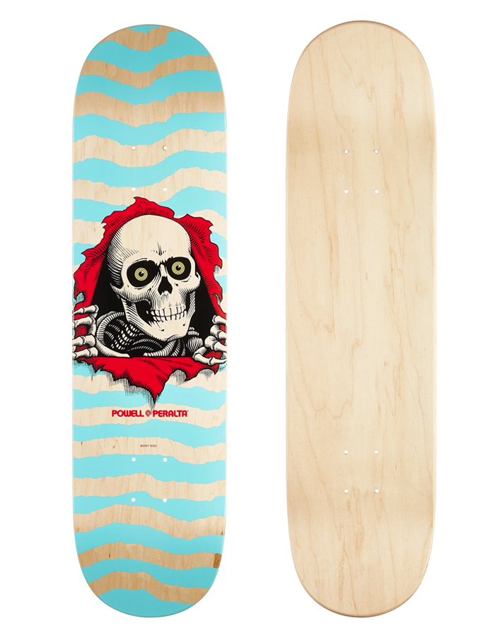 Powell-Peralta Ripper Planche de skateboard unisexe Gris 21,6 cm x 82,8 cm