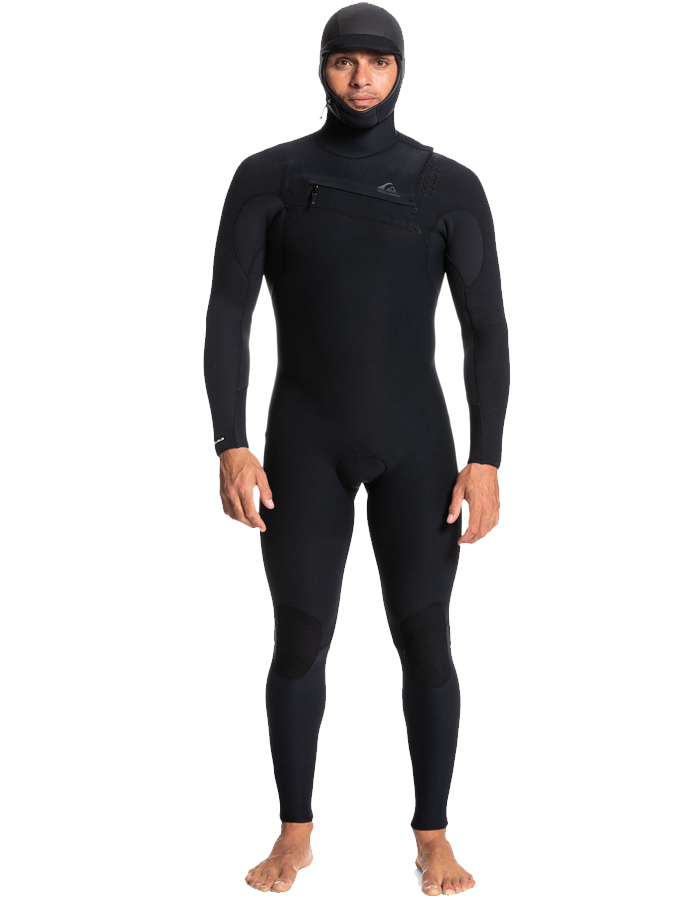 Quiksilver 5/4/3mm Highline hooded chest zip wetsuit - Surf