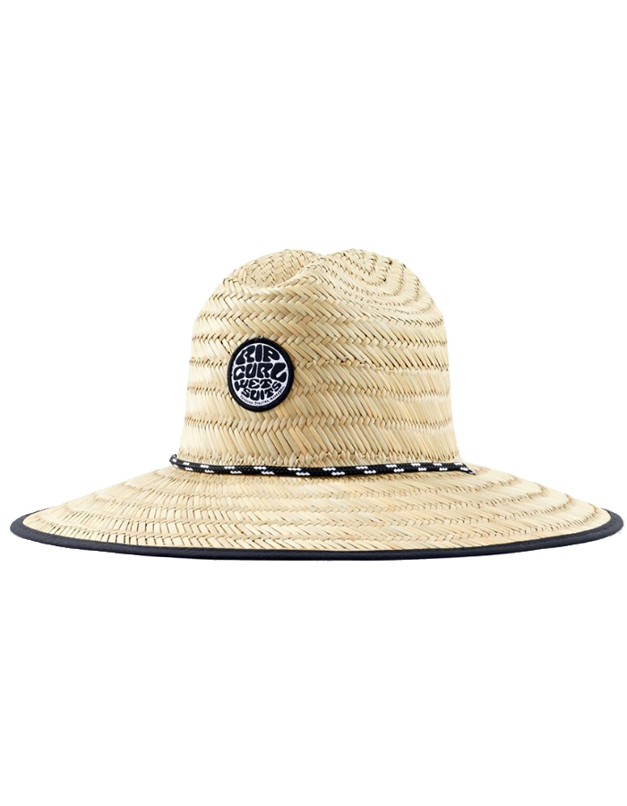 Chapeau De Paille Rip Curl Logo - Taille L/XL, Couleur Naturel - Pour Plage, Soleil, Look Décontracté