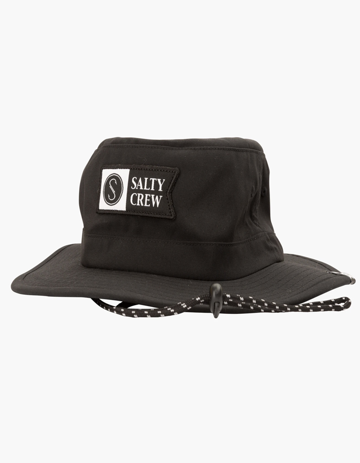Salty Crew Alpha Tech Boonie Hat Black 