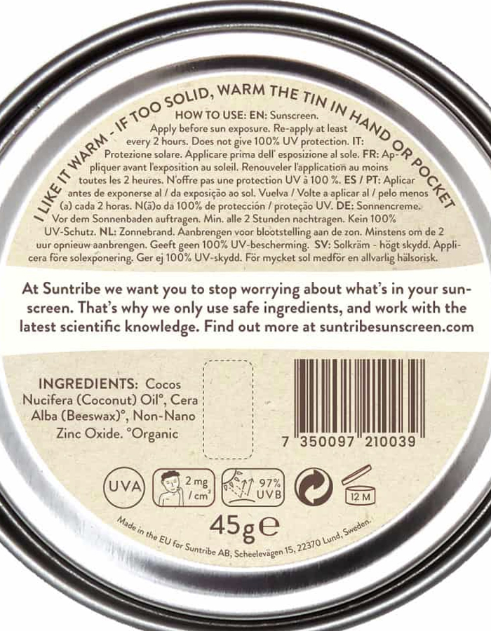 suntribe zinc sunscreen