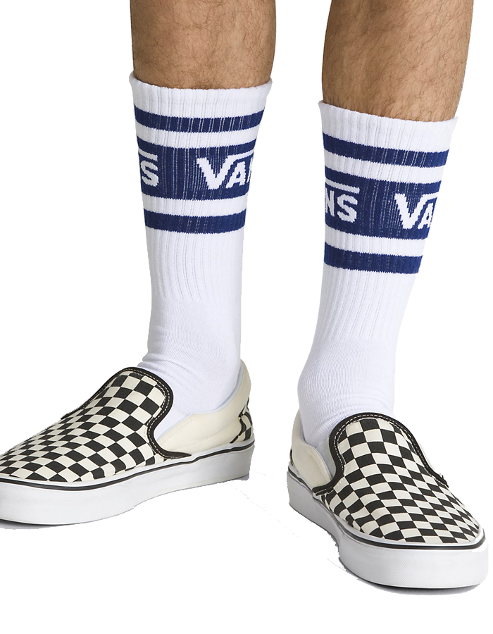 Long socks with sales slip on vans