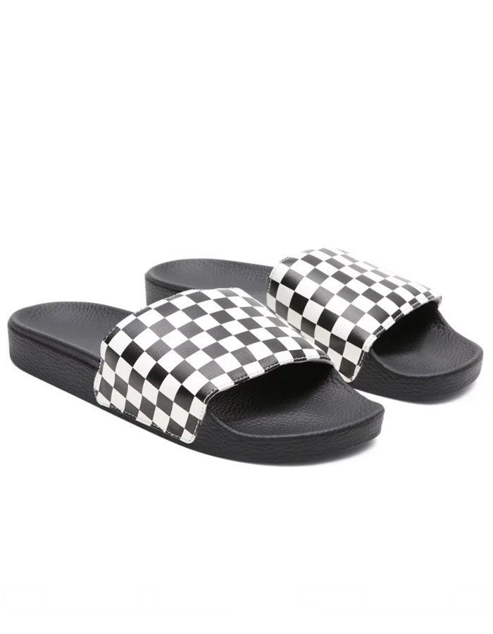 vans slip on checkerboard sandals