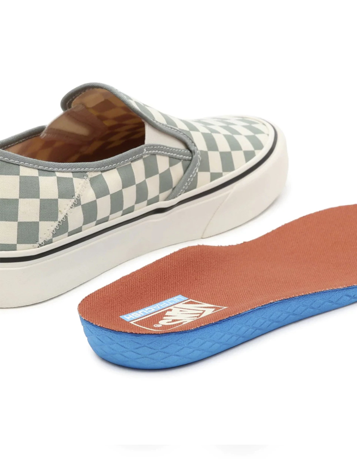 Vans Slip On classic checkerboard sneakers in blue