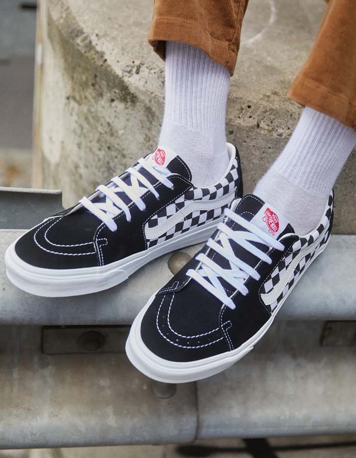 Vans Canvas Suede Racing Black Checkerboard shop online