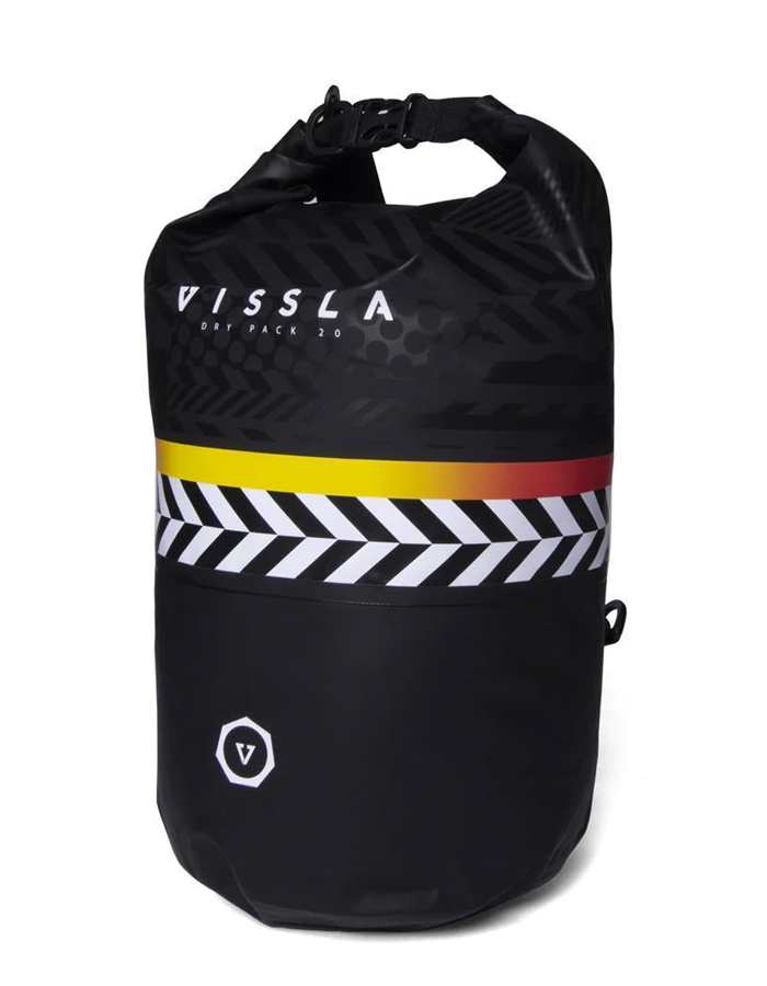 VISSLA 7 SEAS 20L DRY BAG BLACK
