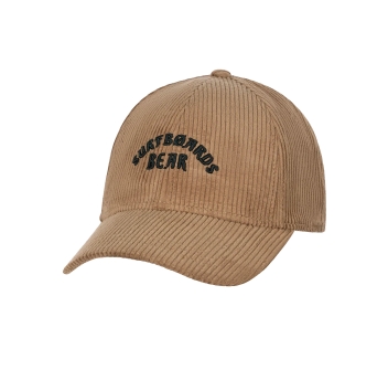BEAR SURFBOARDS BASEBALL CAP CORDUROY KHAKI