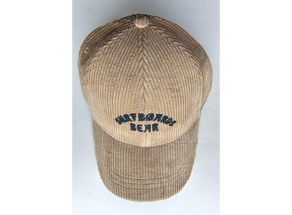 BEAR SURFBOARDS BASEBALL CAP CORDUROY KHAKI