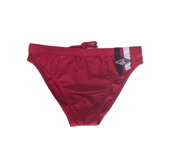 BEAR SURFBOARDS SWIMMING TRUNKS RIBBON RED