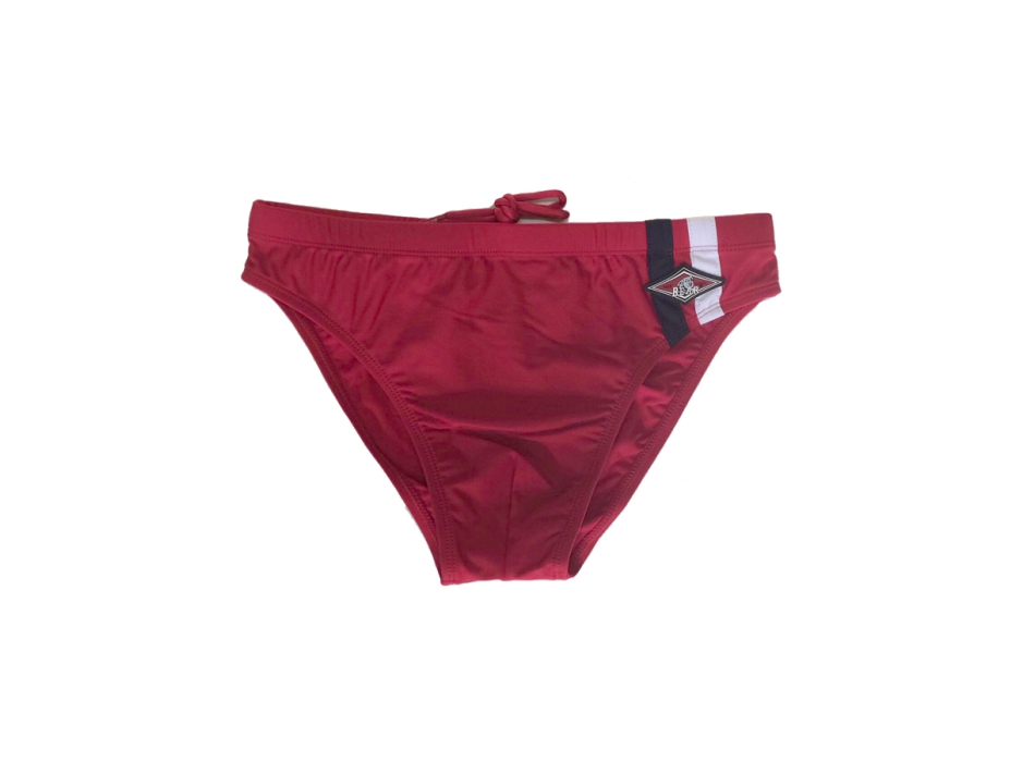 BEAR SURFBOARDS SWIMMING TRUNKS RIBBON RED