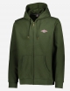 BEAR SURFBOARDS FLEECE ZIP HOODED KOMBU GREEN