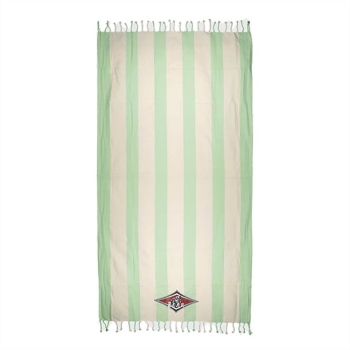 BEAR SURFBOARDS FOUTA  BEAR STRIPES BEACH TOWEL GREEN ASH