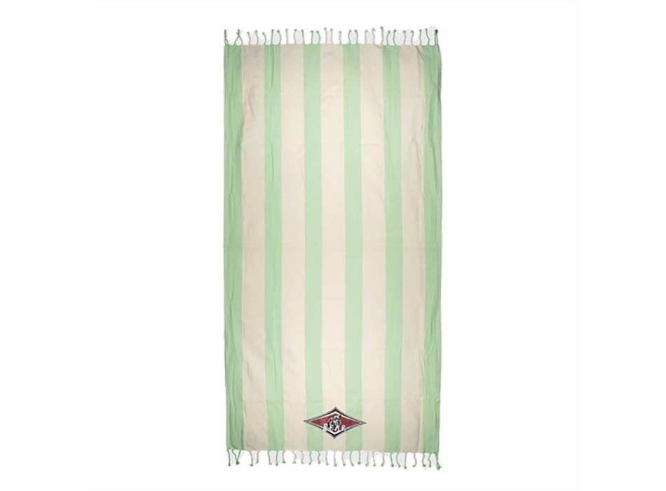 BEAR SURFBOARDS FOUTA  BEAR STRIPES BEACH TOWEL GREEN ASH