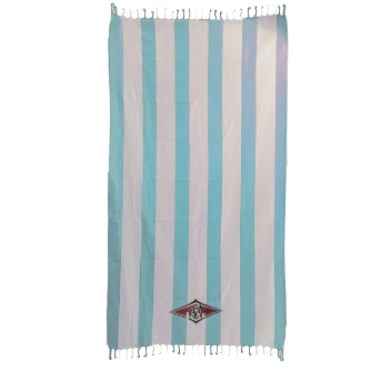 BEAR SURFBOARDS FOUTA BEACH TOWEL ARUBA BLUE