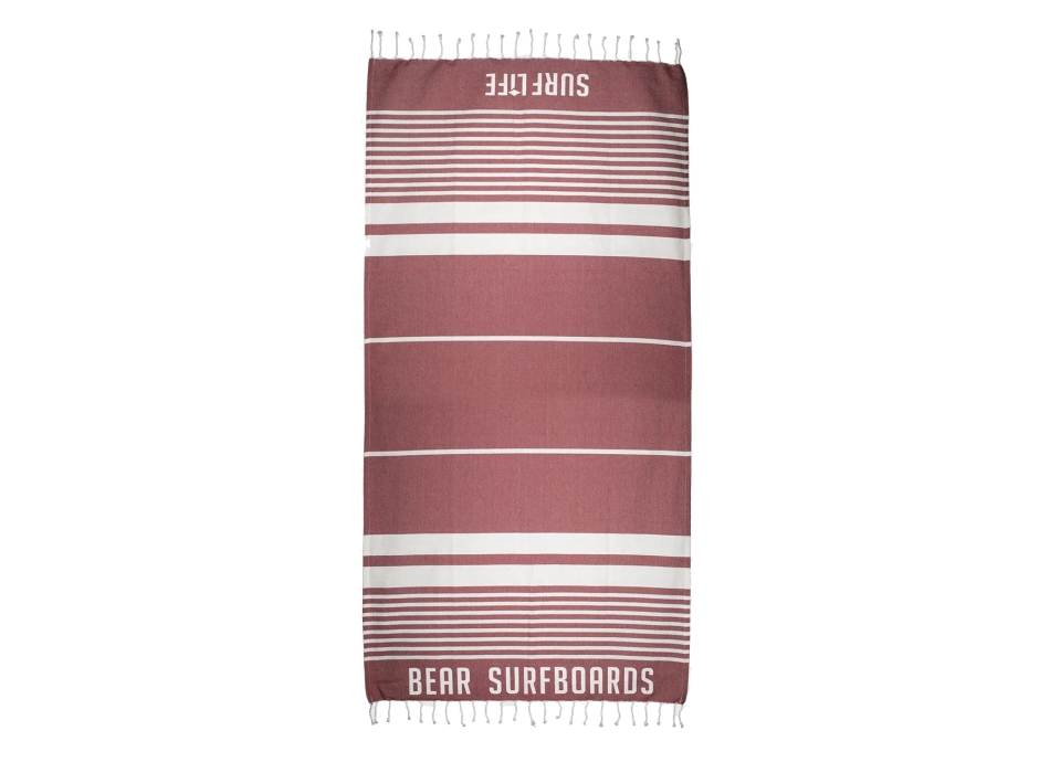 BEAR SURFBOARDS FOUTA BEACH TOWEL RED
