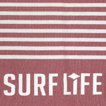 BEAR SURFBOARDS FOUTA BEACH TOWEL RED