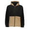 BEAR SURFBOARDS FURRY HOODIE FULL ZIP BLACK/BROWN