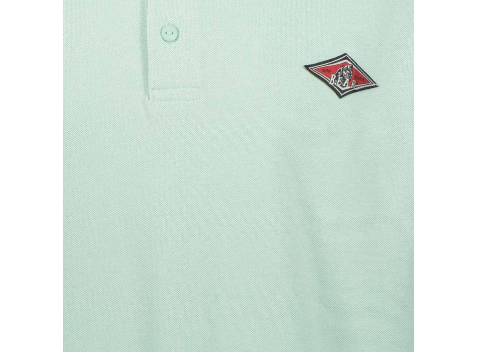BEAR SURFBOARDS POLO SMALL LOGO SEAGRASS