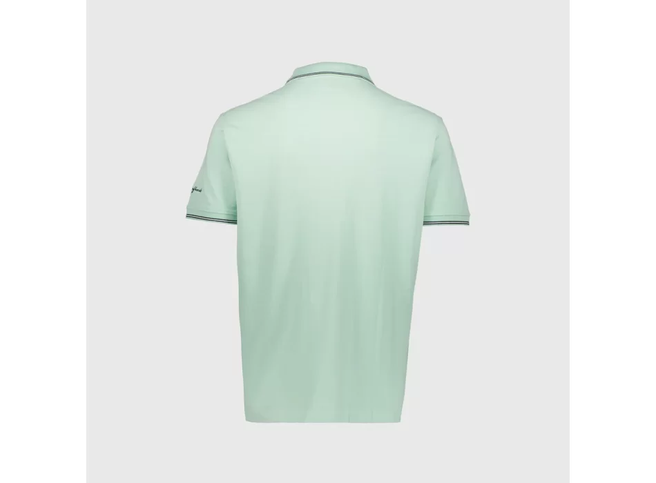 BEAR SURFBOARDS POLO SMALL LOGO SEAGRASS
