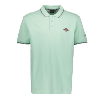 BEAR SURFBOARDS POLO SMALL LOGO SEAGRASS
