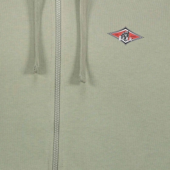 BEAR SURFBOARDS SMALL LOGO FLEECE ZIP HOODED SHADOW