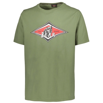BEAR SURFBOARDS T-SHIRT DEEP OIL GREEN
