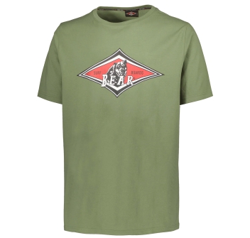 BEAR SURFBOARDS T-SHIRT DEEP OIL GREEN