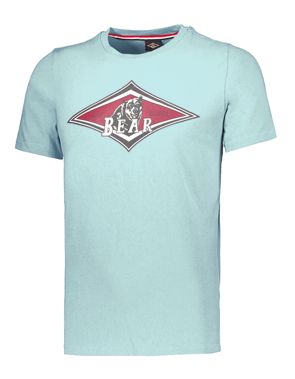 BEAR SURFBOARDS T-SHIRT CLOUD BLUE