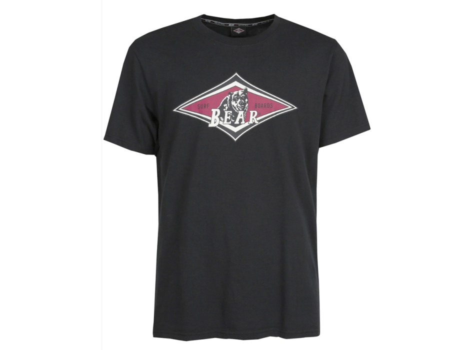 BEAR SURFBOARDS T-SHIRT PIRATE BLACK