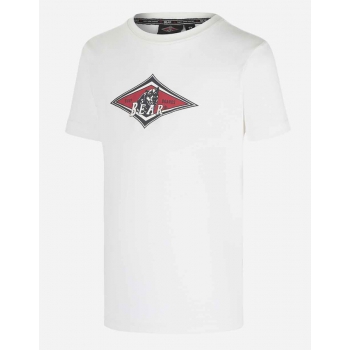 BEAR SURFBOARDS T-SHIRT LOGO WHITE