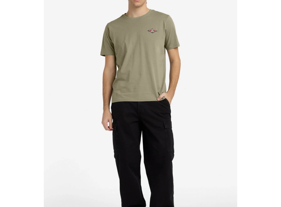 BEAR SURFBOARDS T-SHIRT SMALL LOGO BROWN RICE