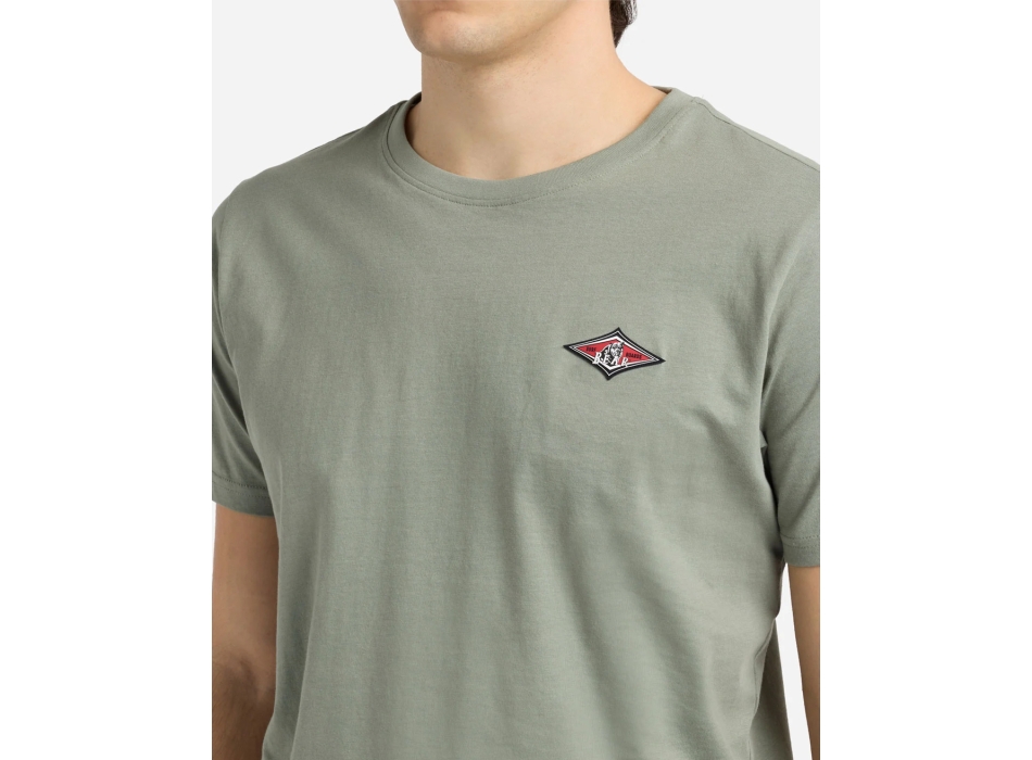BEAR SURFBOARDS T-SHIRT SMALL LOGO BROWN RICE
