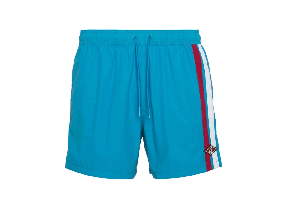 BEAR SURFBOARDS VOLLEY STRIPES SHORTS MOSAIC BLUE