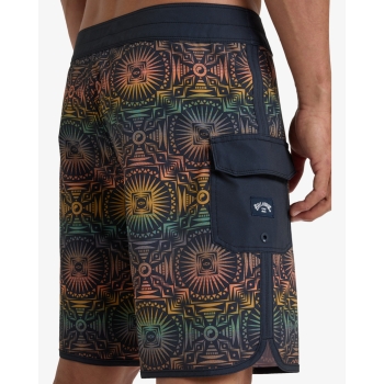 BILLABONG 73 THEME PRO 18.5" BOARDSHORTS GRAPHITE INDIGO
