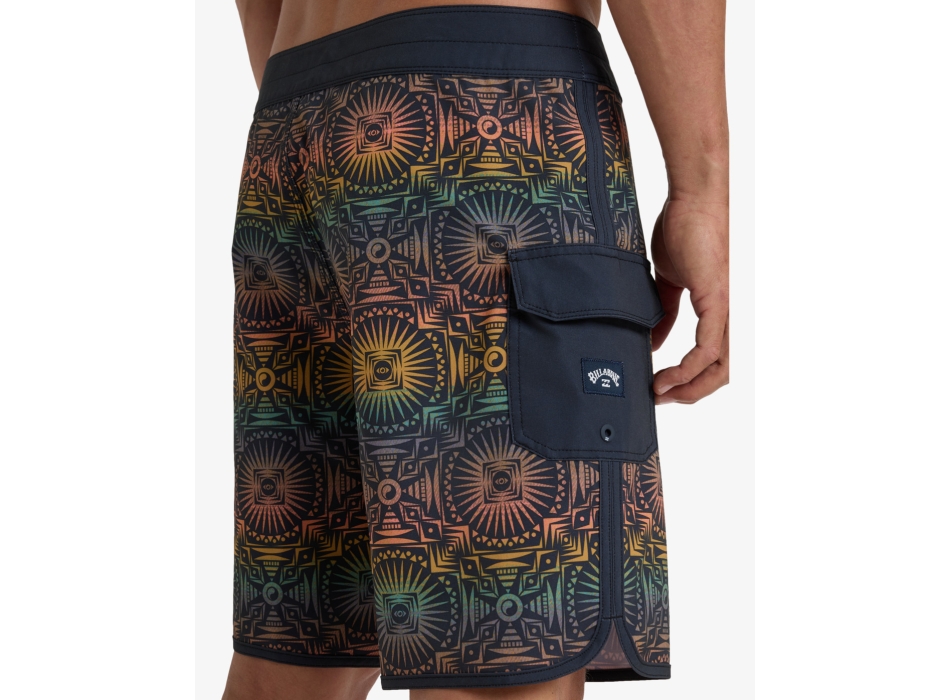 BILLABONG 73 THEME PRO 18.5" BOARDSHORTS GRAPHITE INDIGO