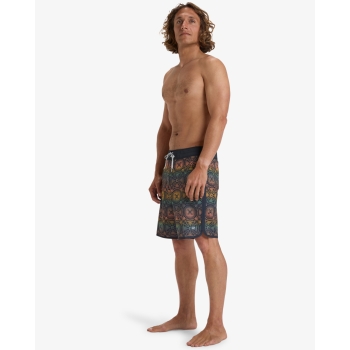 BILLABONG 73 THEME PRO 18.5" BOARDSHORTS GRAPHITE INDIGO