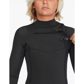 BILLABONG ABSOLUTE 4/3 MM CHEST ZIP BOYS 8-14 MILITARY