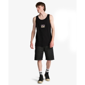 BILLABONG TANK ICON WAVE BLACK
