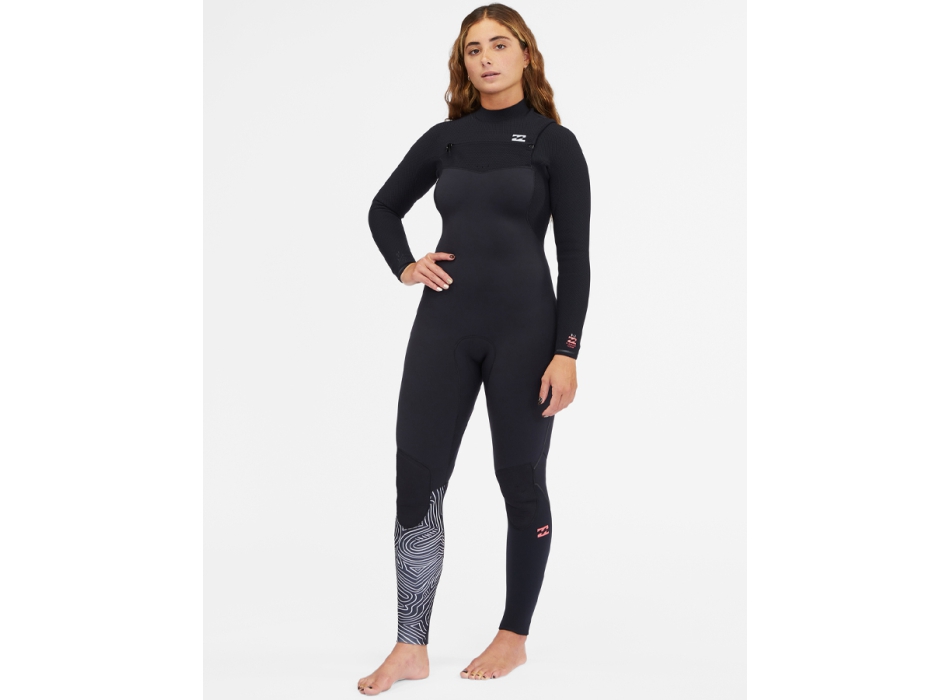 BILLABONG 4/3 FURNACE CHEST ZIP WETSUIT FOR WOMEN