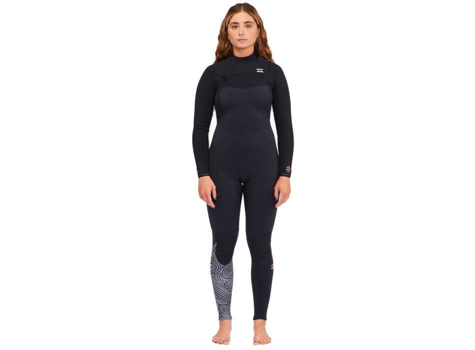 BILLABONG 4/3 FURNACE CHEST ZIP WETSUIT FOR WOMEN