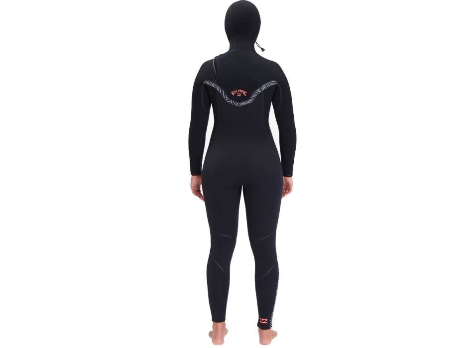 BILLABONG 5/4 FURNACE HOODED CHEST ZIP WETSUIT FOR WOMEN