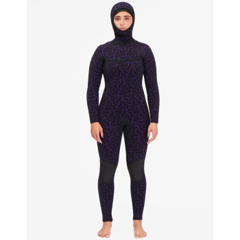 BILLABONG 5/4 FURNACE HOODED CHEST ZIP WETSUIT FOR WOMEN