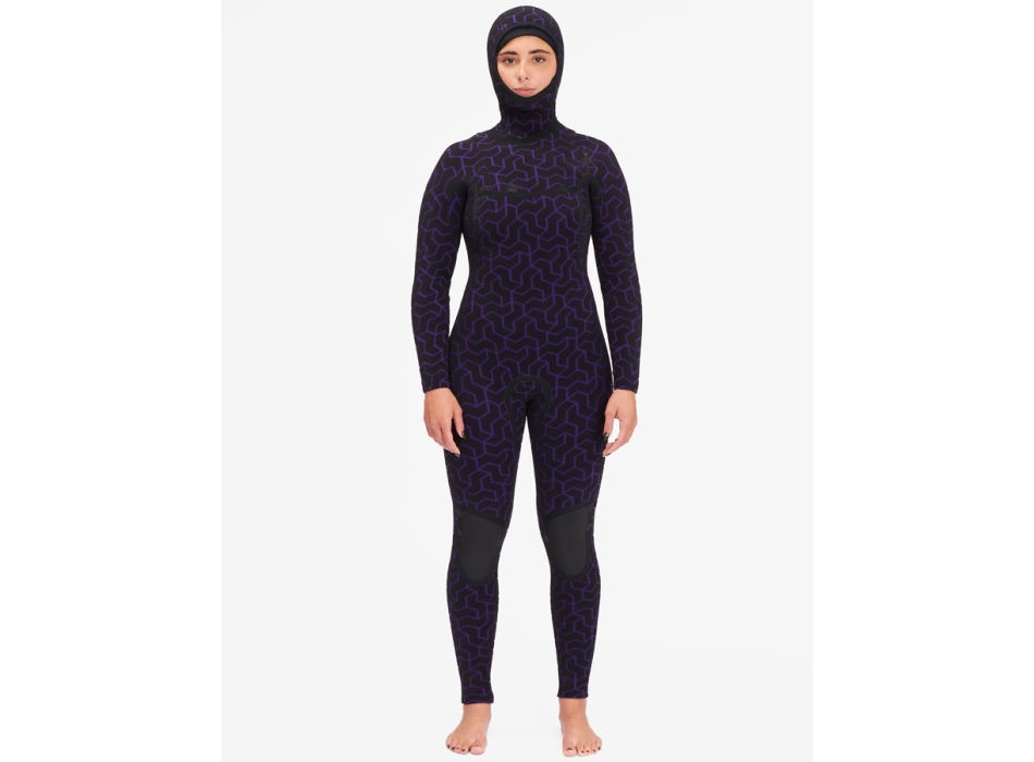 BILLABONG 5/4 FURNACE HOODED CHEST ZIP WETSUIT FOR WOMEN