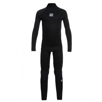 BILLABONG INTRUDER 3/2 MM BACK ZIP JUNIOR BLACK