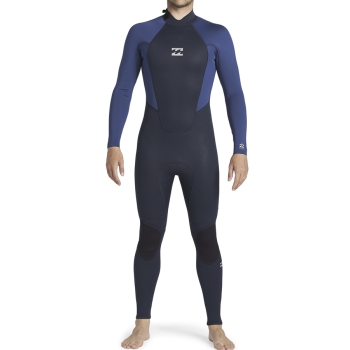 BILLABONG INTRUDER 3/2 MM BACK ZIP NAVY