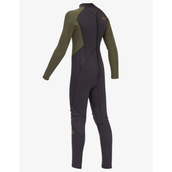 BILLABONG INTRUDER 5/4 MM BACK ZIP BOYS ANTIQUE BLACK