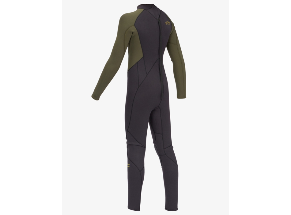 BILLABONG INTRUDER 5/4 MM BACK ZIP BOYS ANTIQUE BLACK