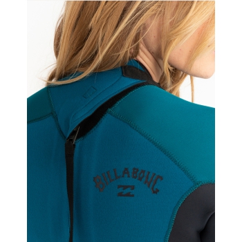 BILLABONG LAUNCH 3/2 WETSUIT BACKZIP PACIFIC