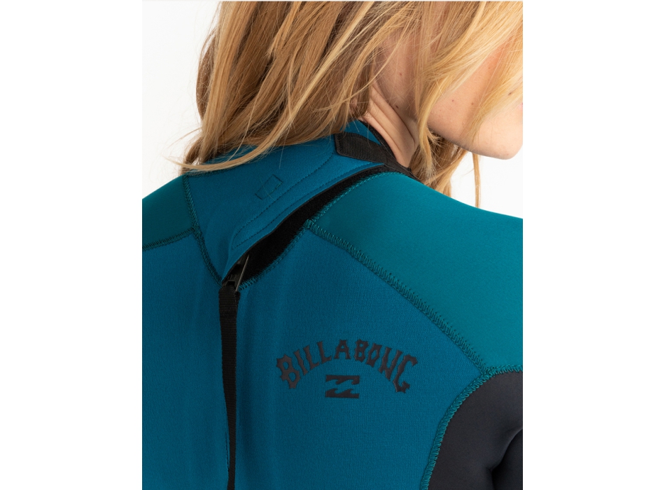 BILLABONG LAUNCH 3/2 WETSUIT BACKZIP PACIFIC